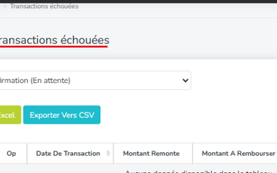 Comment suivre vos opérations de cashout échouées sur « MI » ?