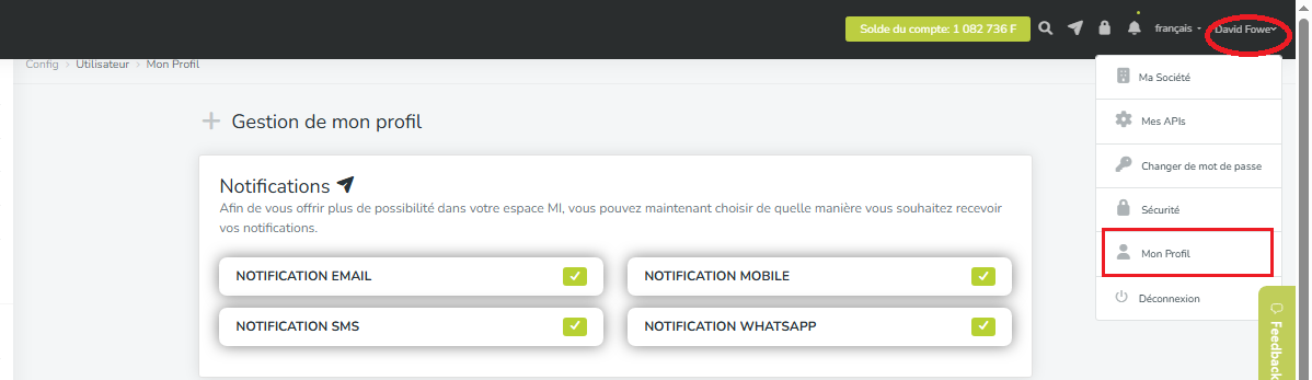 Mon profil 1